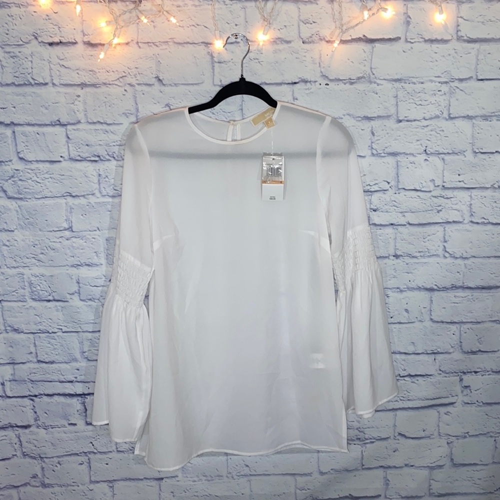 Michael Michael Kors - Bell Sleeve White Blouses, NWT